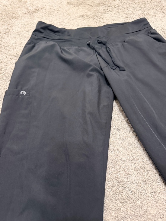 BARCO ONE Black Straight-Leg Scrub Pants with Drawstring Waist - Picture 4 of 7